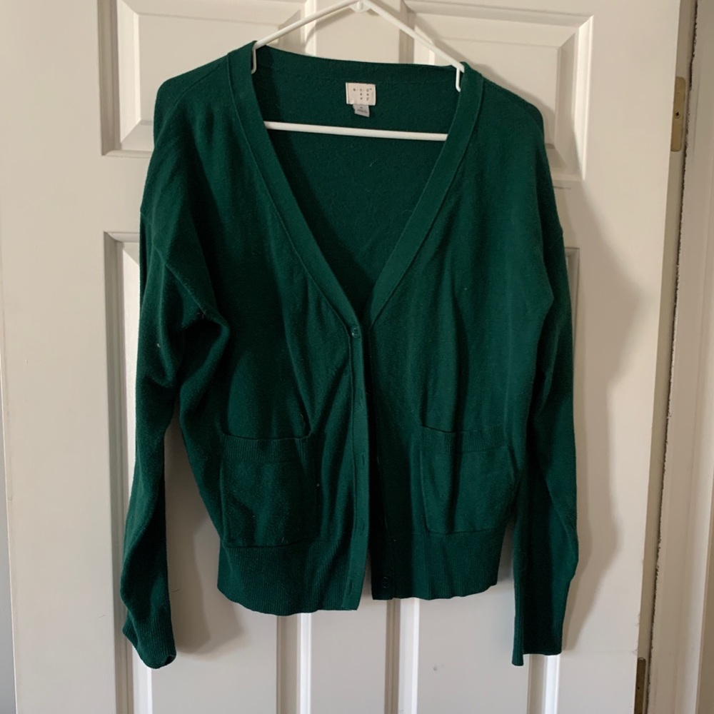 Green Cardigan